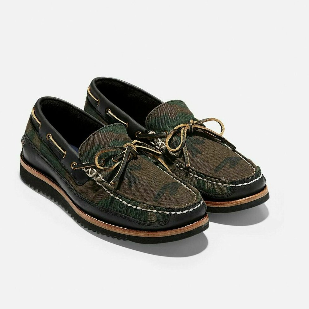 Cole Haan Men's Pinch Rugged Camp Camo Moccasins Loafers Size 8.5
